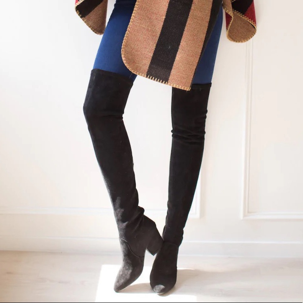 Good night Macaroon  “Ellis” OTK boots in black